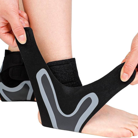 Adjustable Drop Foot Brace Foot Up AFO Brace Unisex Fits for Right/Left Foot Orthosis Ankle Brace Support, Improve Walking Gait